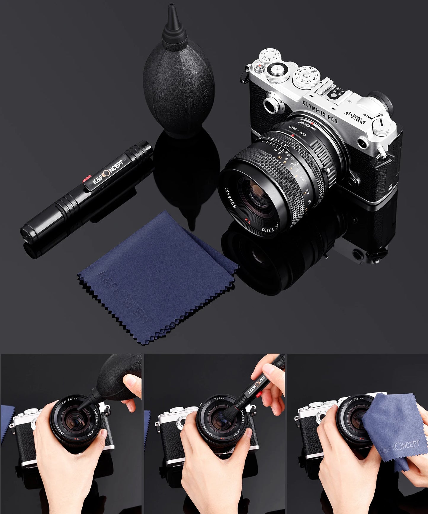 K&F CONCEPT 3 in 1 Camera Cleaning Kit - Tech Syndicate