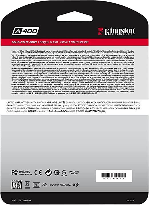 Kingston A400 Series 2.5" SATA3 SSD - 120GB to 960GB - Tech Syndicate