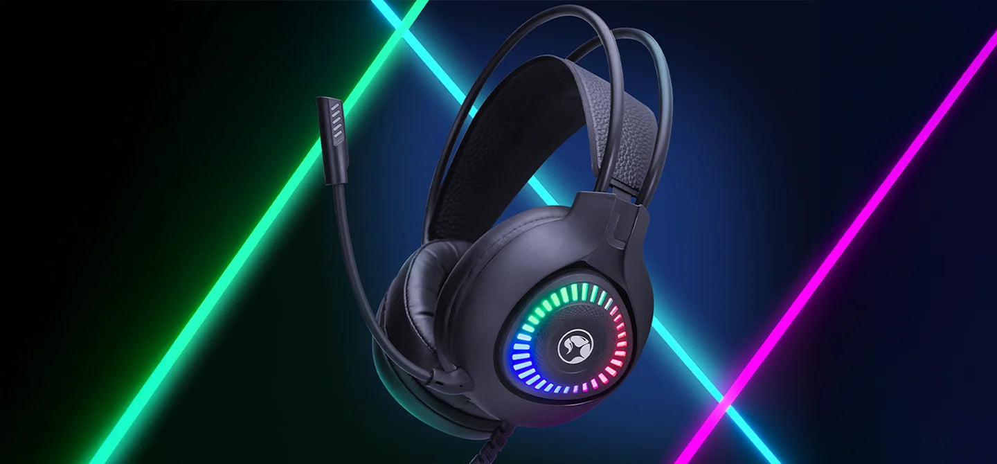 Marvo H8325 Akari 40 USB 2.0 Wired Gaming RGB Headset - Tech Syndicate