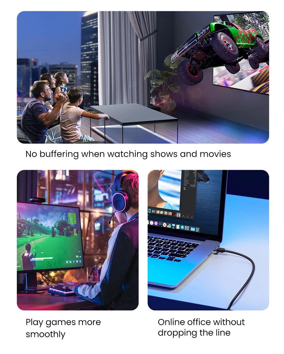 Ugreen Cat6 Ggabit Ethernet Cable up to 1000 MBps - Tech Syndicate