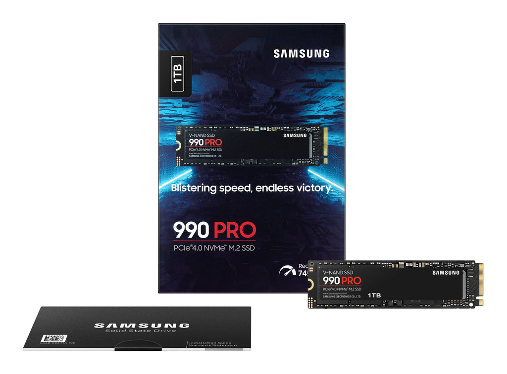 Samsung 990 PRO NVMe SSD PCIe Gen4 M.2 – 1TB, 2TB, 4TB