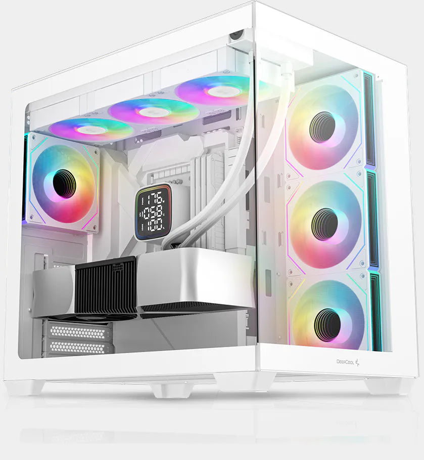 DeepCool CG530 4F WH White Mid-Tower ATX Case - 4 ARGB Fans