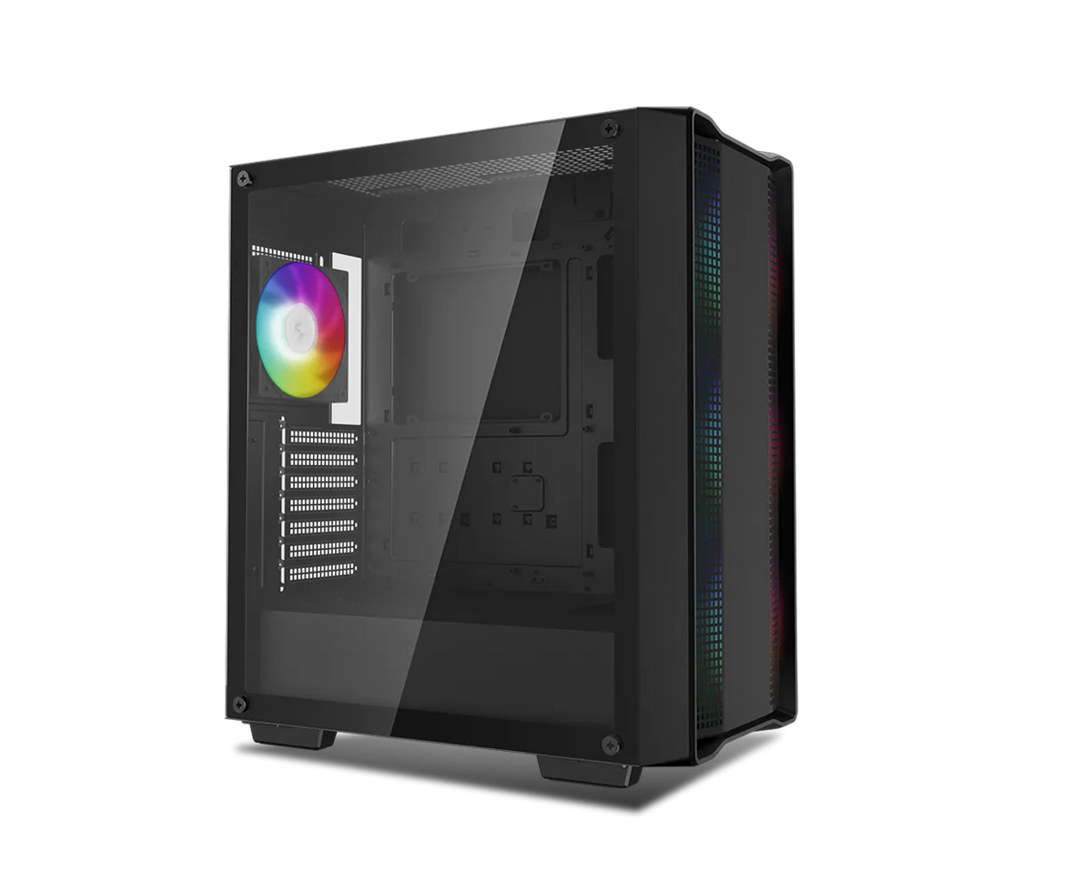 DeepCool CC560 ARGB V2 Mid Tower Case - Black, 4 ARGB Fans