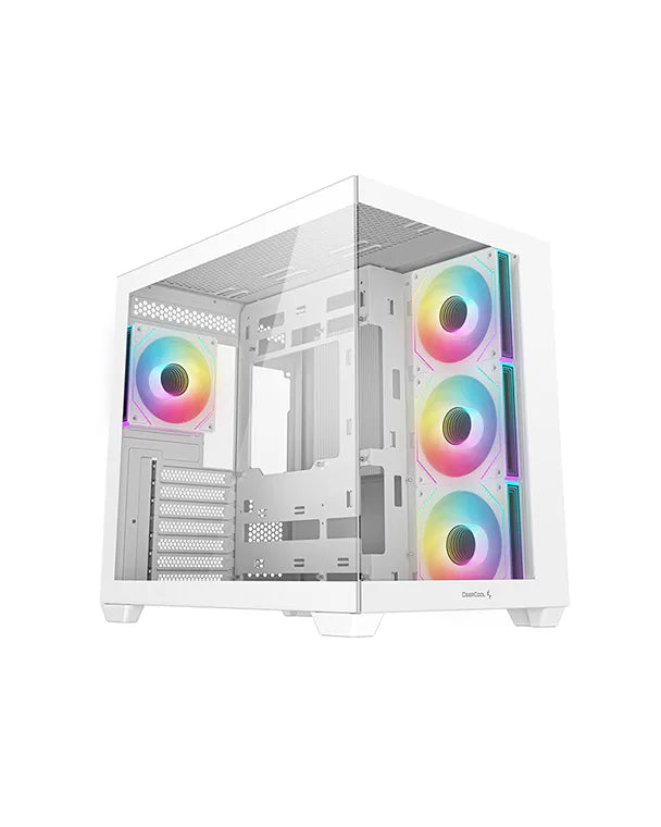 DeepCool CG530 4F WH White Mid-Tower ATX Case - 4 ARGB Fans