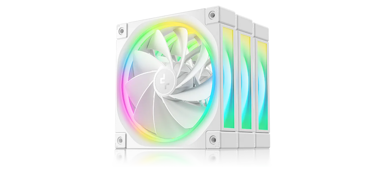 DeepCool FL12R WH 3-Pack 120mm Reverse ARGB PWM Fan - White