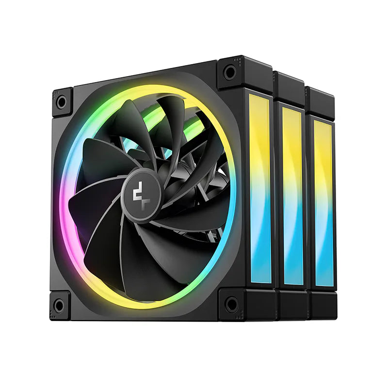 DeepCool FL12R 3-Pack 120mm Reverse ARGB PWM Fan - 55 CFM