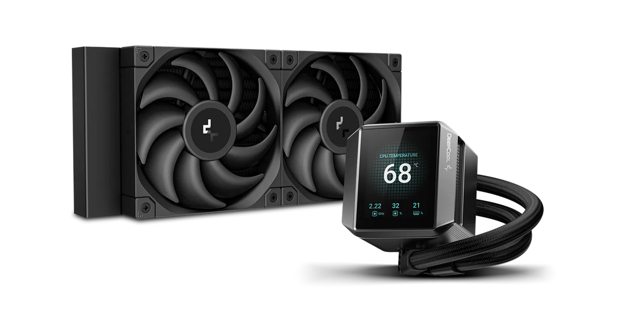 DeepCool MYSTIQUE 240 AIO Liquid Cooler - 2.8" LCD, 240mm