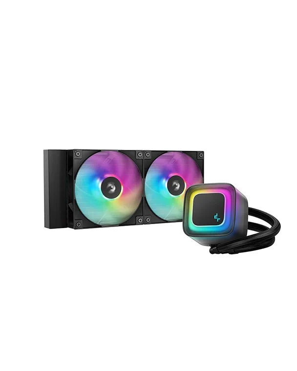 Deepcool LE240 V2 ARGB 240mm Liquid CPU Cooler (Black, White) (R-LE240-BKAMMC-G-2, R-LE240-WHAMMN-G-2) - Black (R-LE240-BKAMMC-G-2)