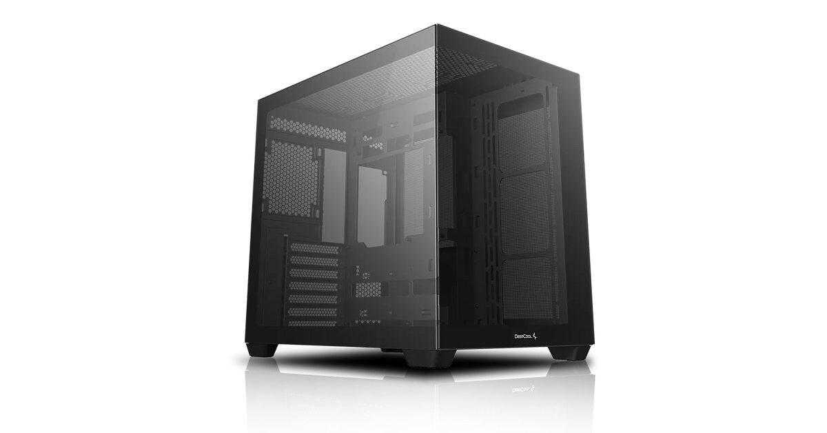 DeepCool CG530 Mid Tower Case - Dual Chamber, Tempered Glass