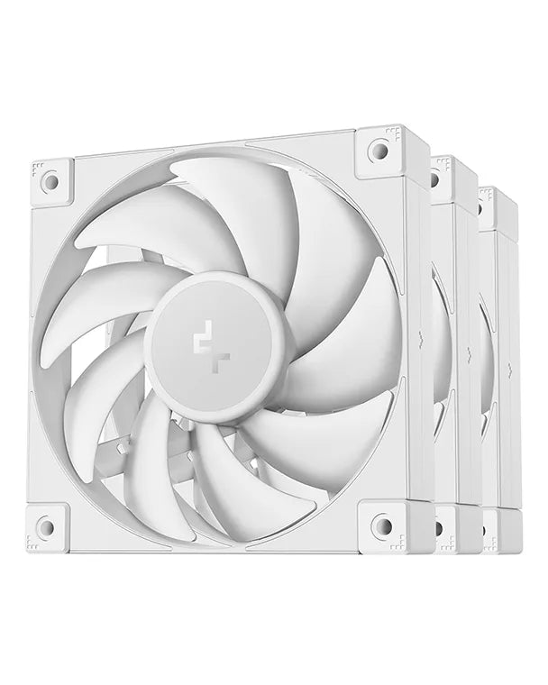 DeepCool FD12 WH 120mm PWM Case Fan 3-Pack - White