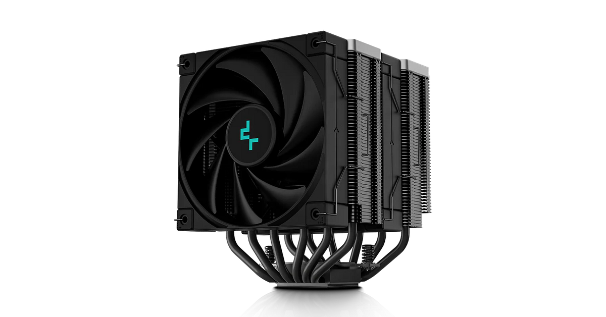 DeepCool AK620 Zero Dark CPU Cooler - Dual Tower, 260W TDP