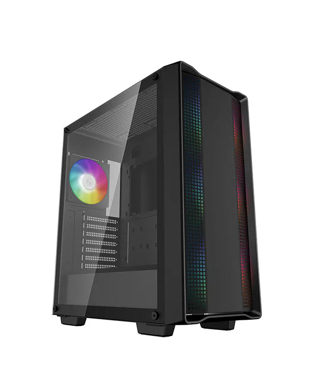 DeepCool CC560 ARGB V2 Mid Tower Case - Black, 4 ARGB Fans