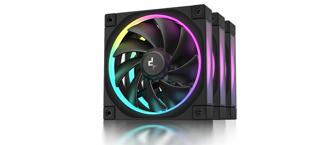 DeepCool FL12 3-Pack 120mm PWM ARGB Fan - 55 CFM, 2150 RPM