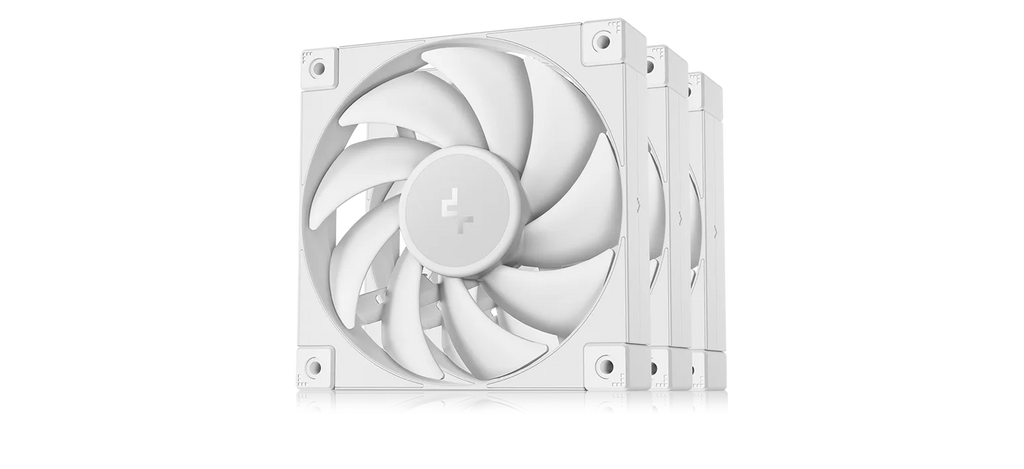 DeepCool FD12 WH 120mm PWM Case Fan 3-Pack - White