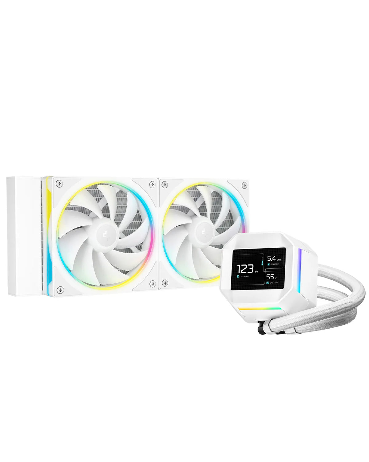 DeepCool LM240 WH White 240mm AIO Liquid CPU Cooler ARGB