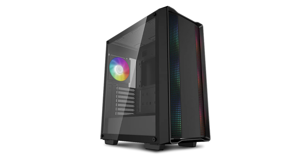 DeepCool CC560 ARGB V2 Mid Tower Case - Black, 4 ARGB Fans