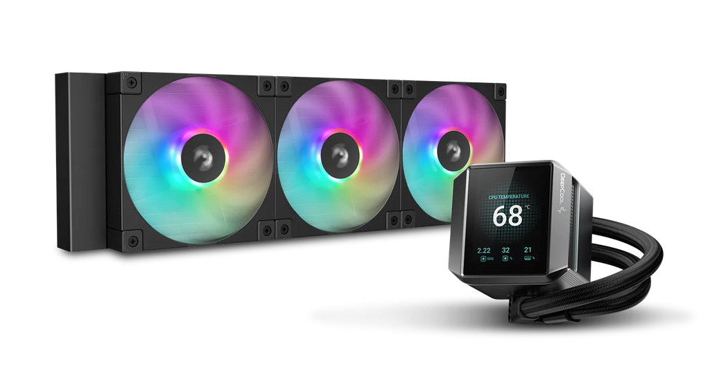 DeepCool Mystique 360 ARGB CPU Liquid Cooler - 2.8" LCD