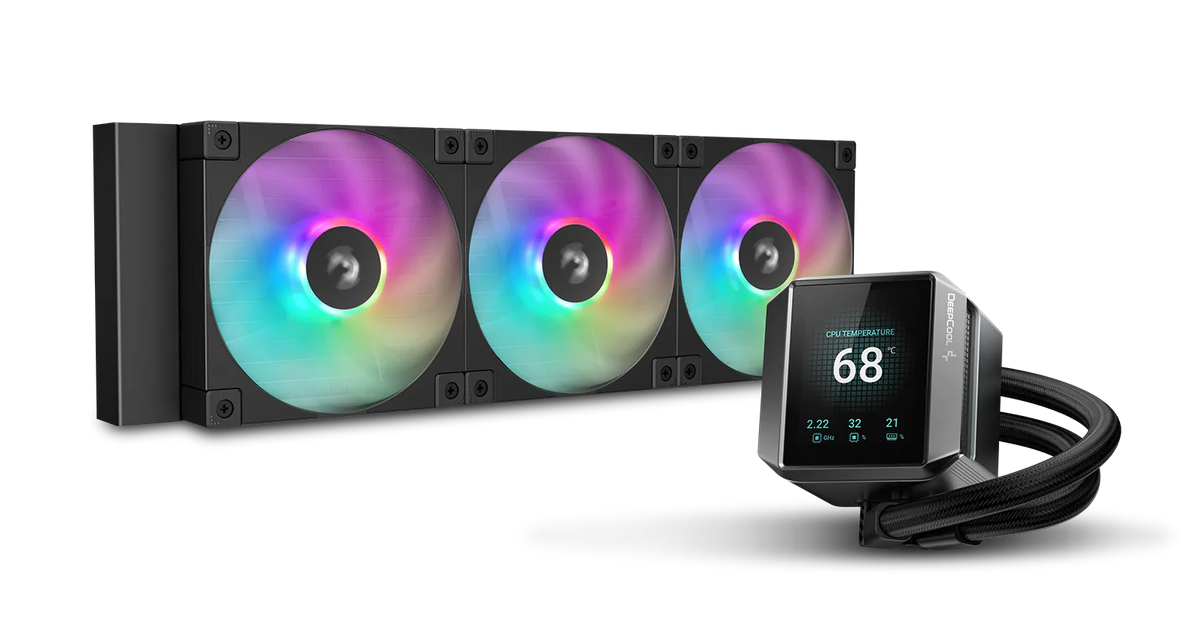 DeepCool Mystique 360 ARGB CPU Liquid Cooler - 2.8" LCD