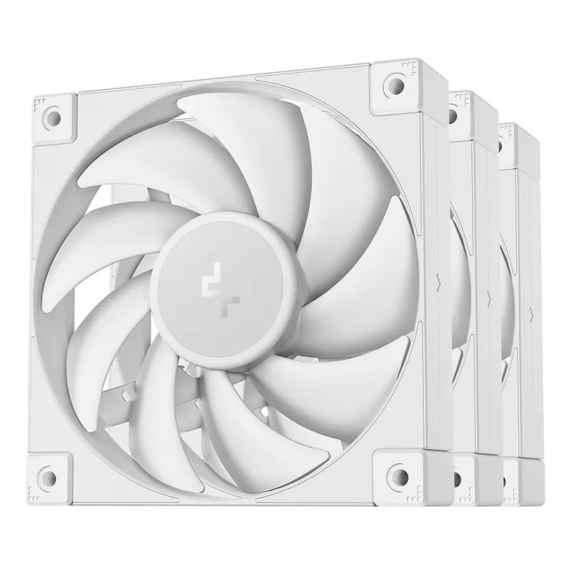 DeepCool FD12 WH 120mm PWM Case Fan 3-Pack - White