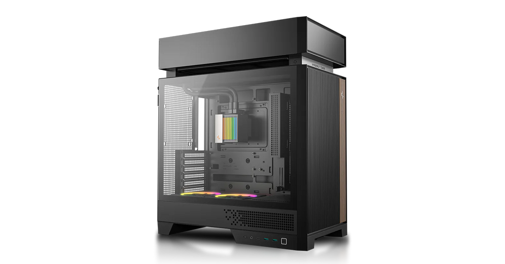 DeepCool CL6600 ARGB Mid-Tower ATX Case - 360mm AIO, Black