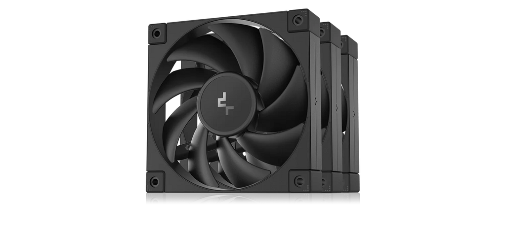 DeepCool FD12 3-Pack 120mm PWM Fan - Black, Hydro Bearing
