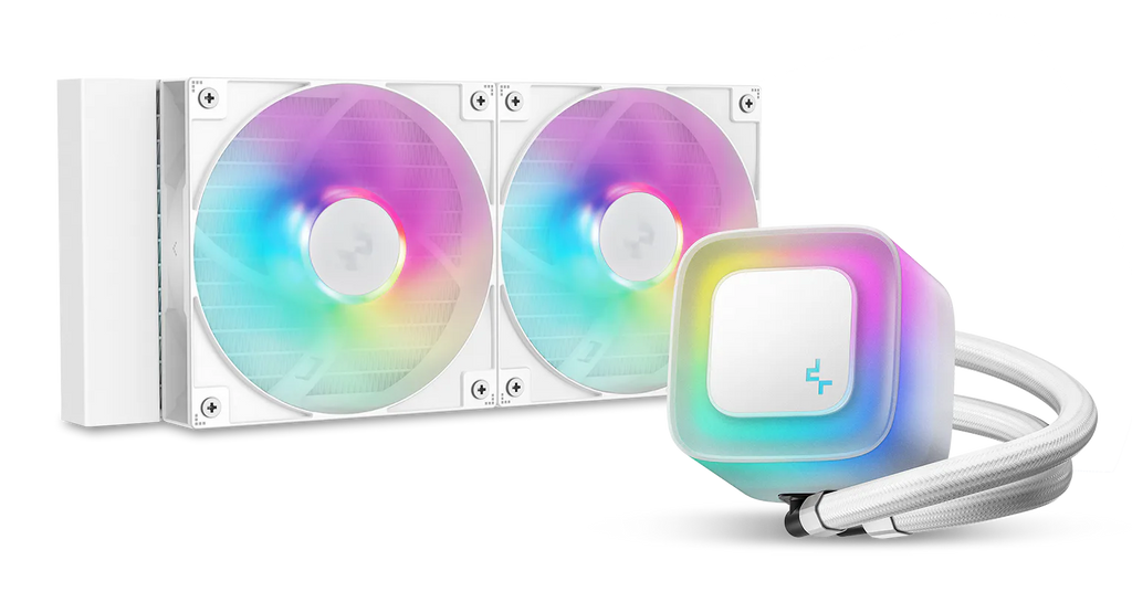 DeepCool LE240 WH V2 240mm ARGB Liquid CPU Cooler - White