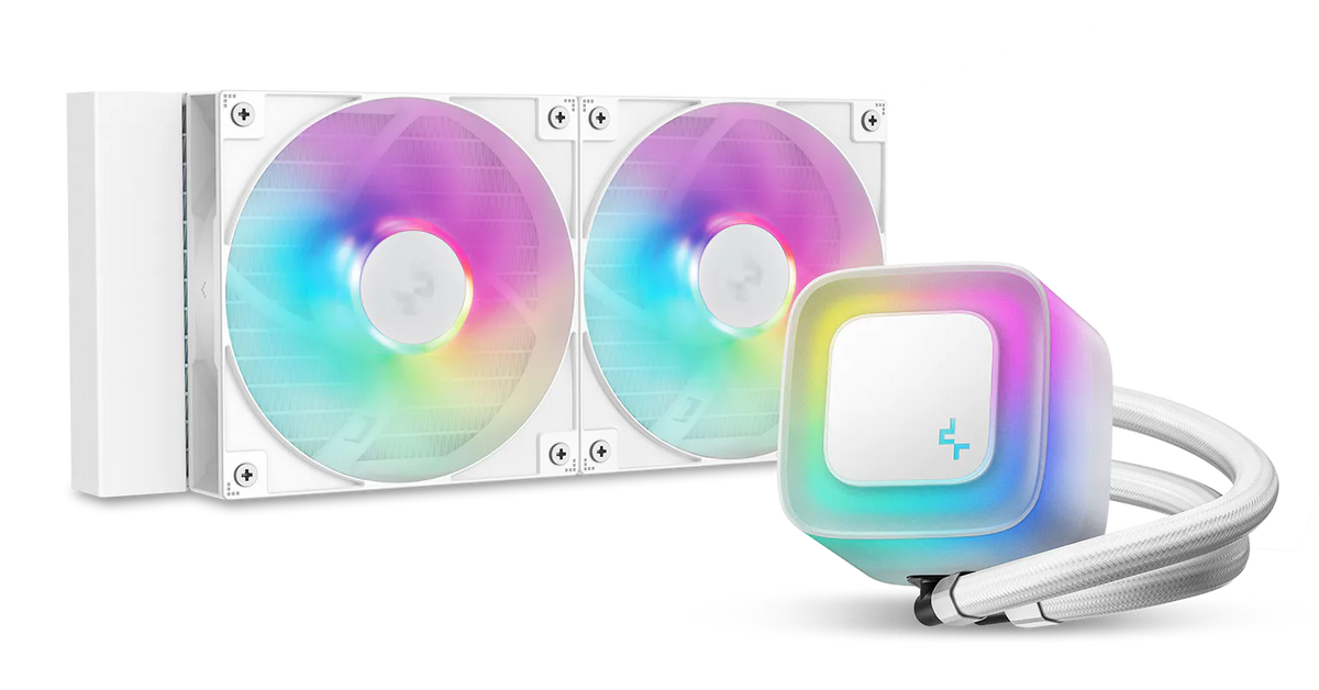 DeepCool LE240 WH V2 240mm ARGB Liquid CPU Cooler - White