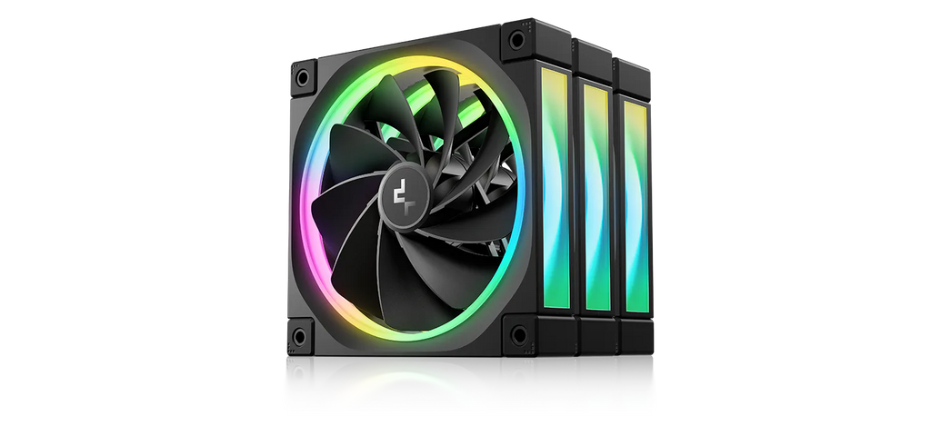 DeepCool FL12R 3-Pack 120mm Reverse ARGB PWM Fan - 55 CFM