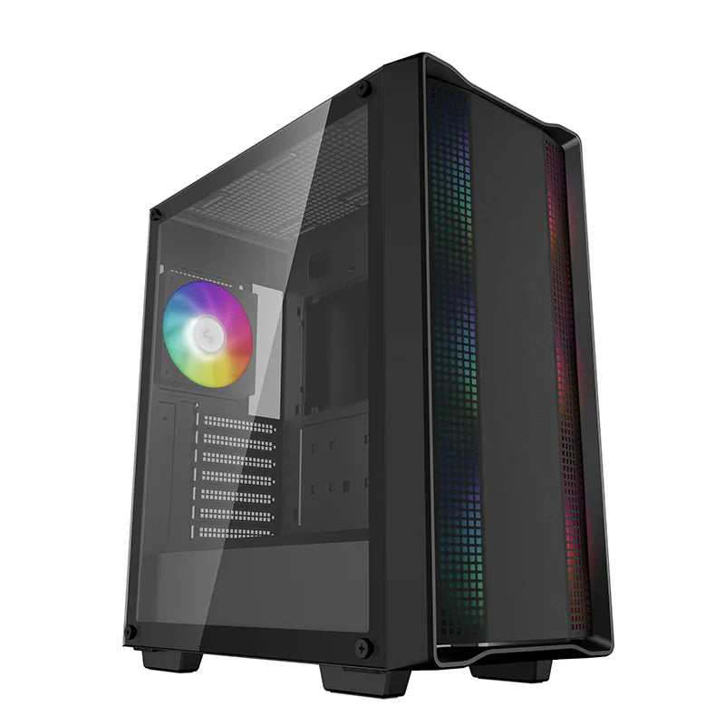 DeepCool CC560 ARGB V2 Mid Tower Case - Black, 4 ARGB Fans
