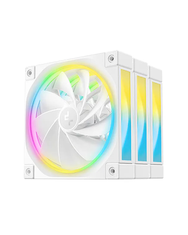 DeepCool FL12R WH 3-Pack 120mm Reverse ARGB PWM Fan - White