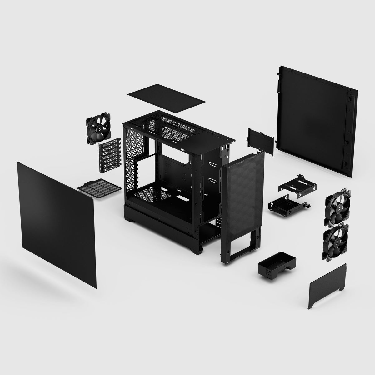 Fractal Design Pop Air Black TG Mid Tower Case - ATX, 405mm GPU