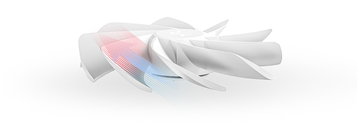DeepCool FL12R WH 3-Pack 120mm Reverse ARGB PWM Fan - White