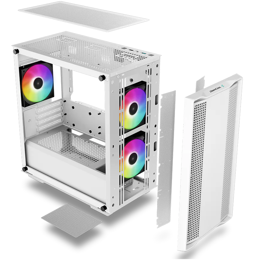 DeepCool CC360 WH ARGB White mATX Mini Tower PC Case