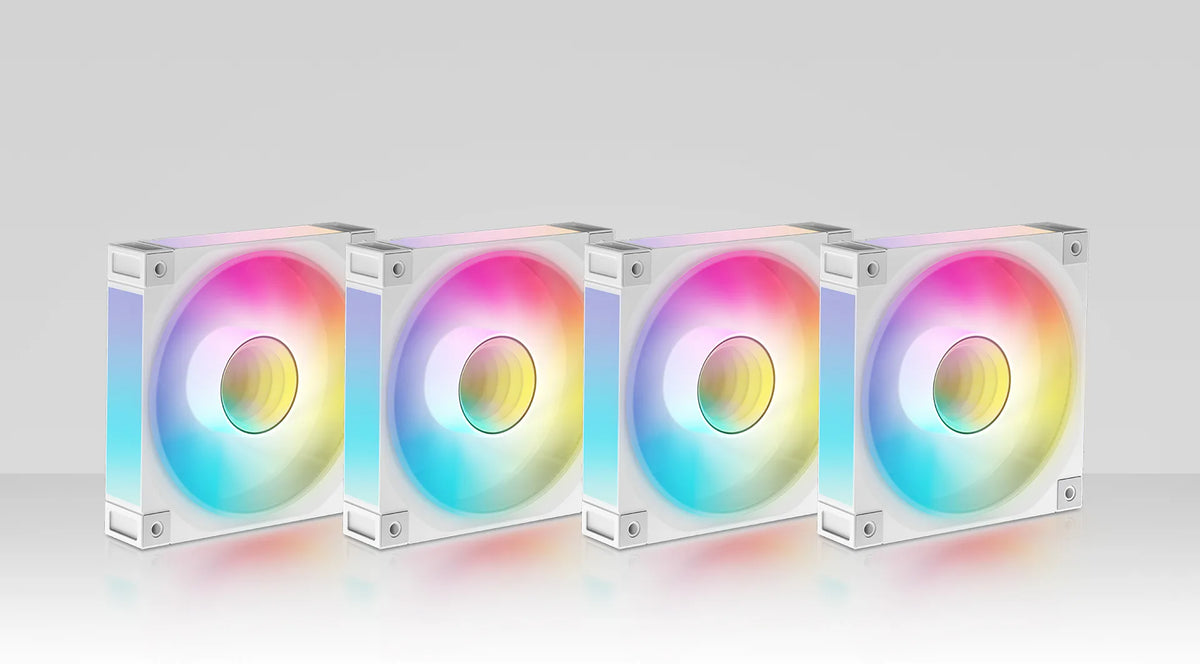 DeepCool CG530U 4F WH White Mid-Tower ATX Case, ARGB