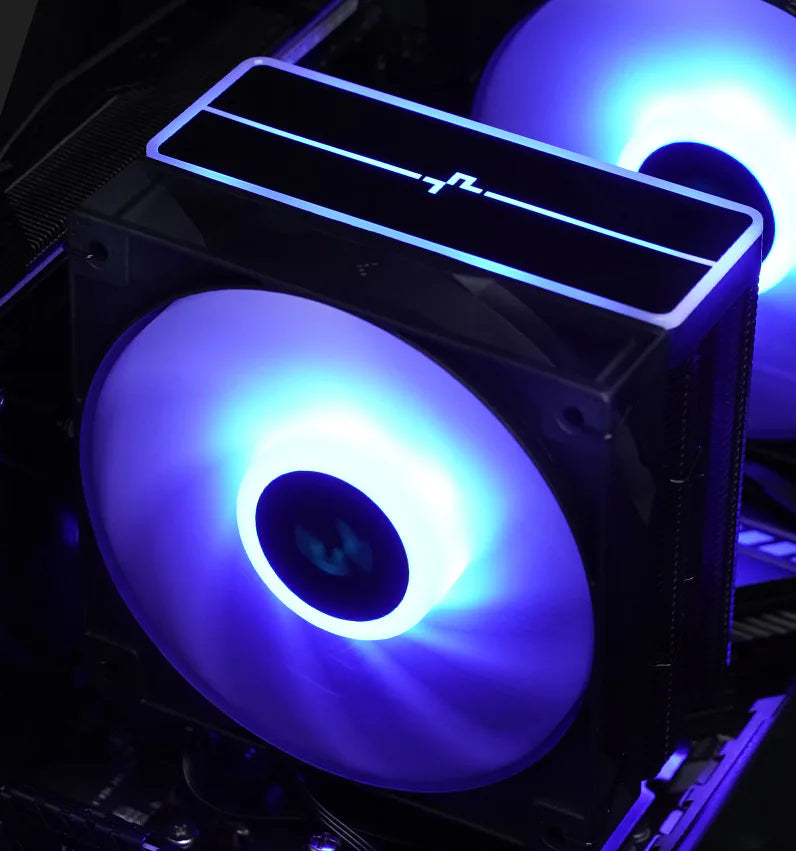 DeepCool AG400 BK ARGB V2 120mm CPU Air Cooler - Black