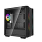 DeepCool CC360 ARGB Black mATX Mini Tower Case - 3x ARGB Fans