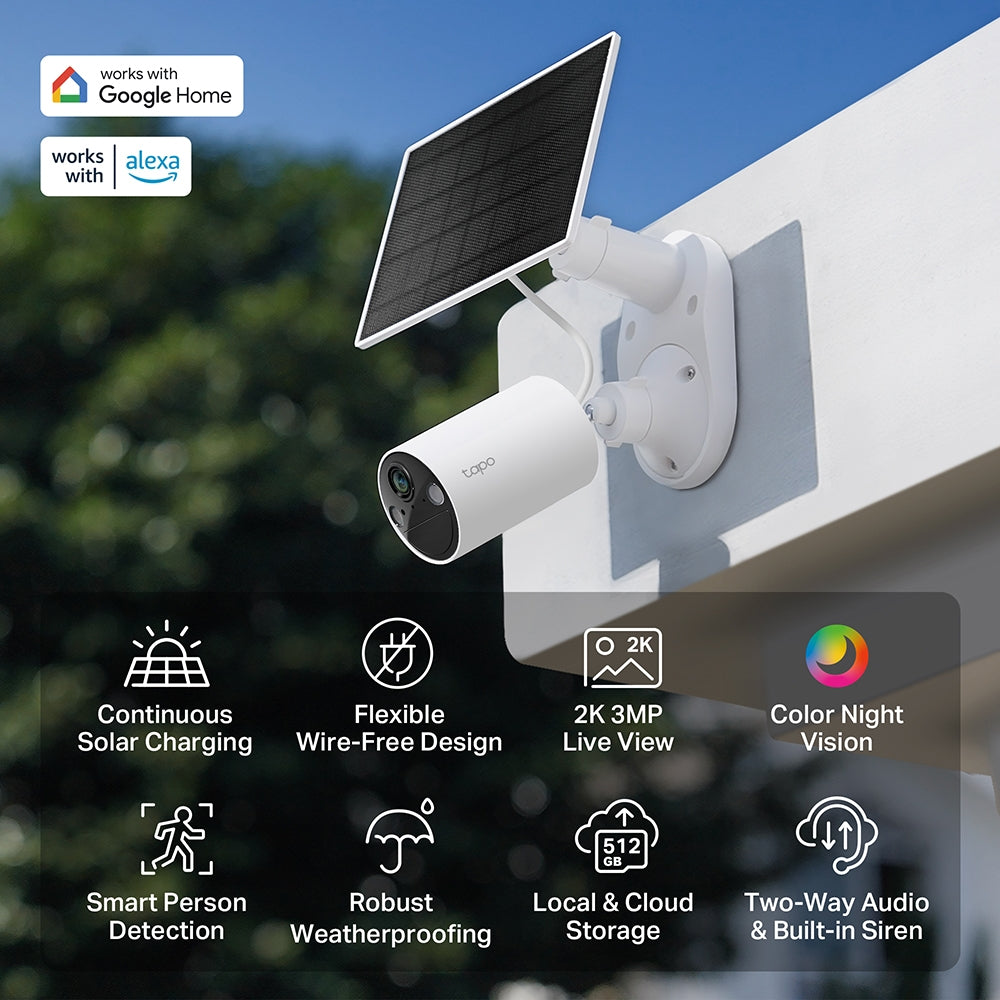 Solar-Powered Security Camera Kit 4