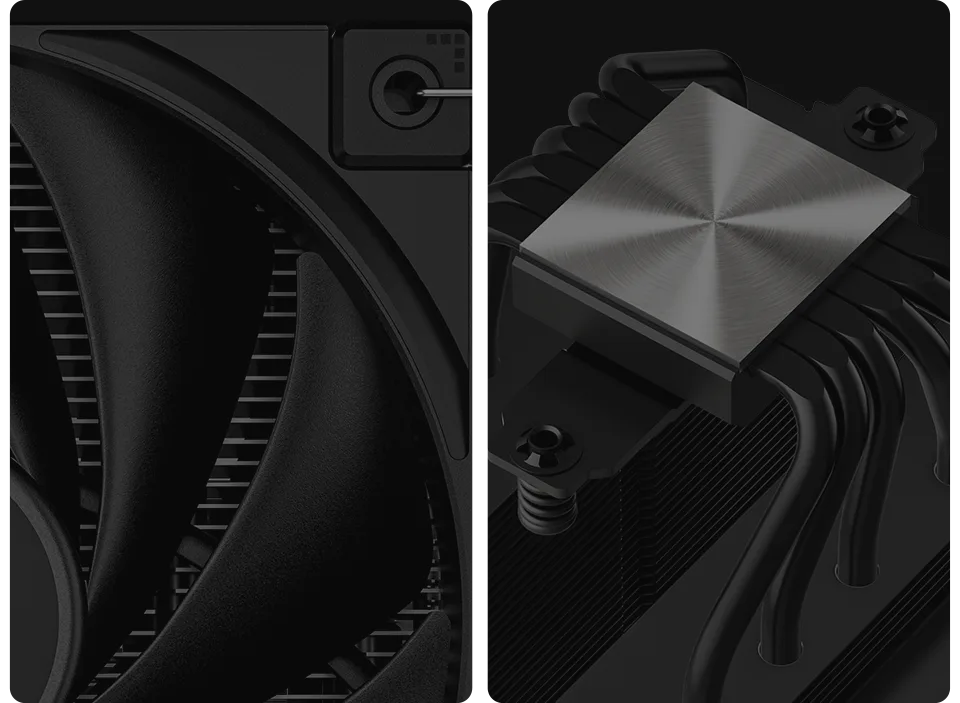 DeepCool AK620 Zero Dark CPU Cooler - Dual Tower, 260W TDP