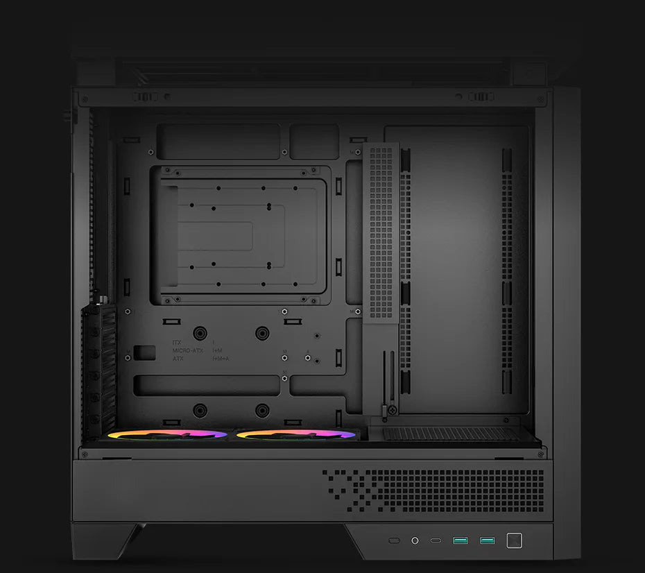 DeepCool CL6600 ARGB Mid-Tower ATX Case - 360mm AIO, Black