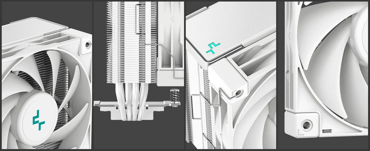 DeepCool AK400 WH White CPU Cooler 120mm FDB Fan 220W