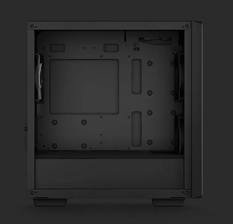 DeepCool CC360 ARGB Black mATX Mini Tower Case - 3x ARGB Fans