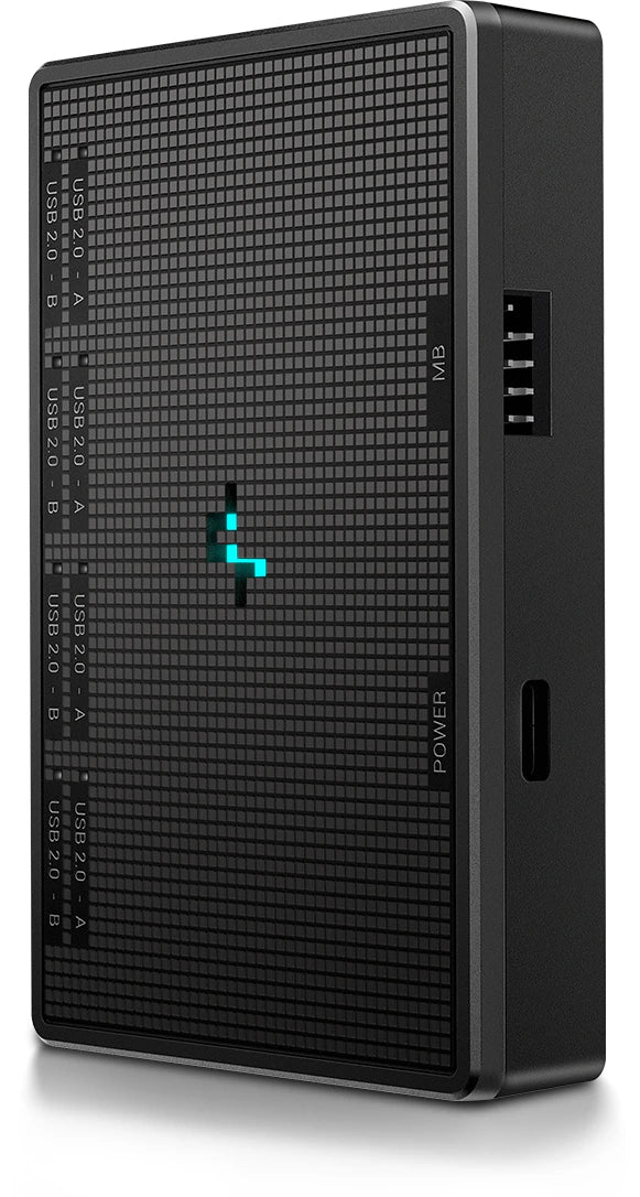 DeepCool UH-04 4-Port Internal USB 2.0 Hub - Black