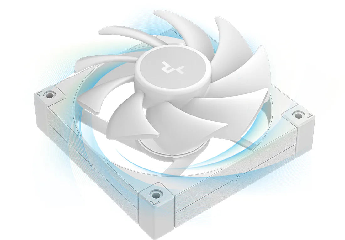 DeepCool FD12 WH 120mm PWM Case Fan 3-Pack - White