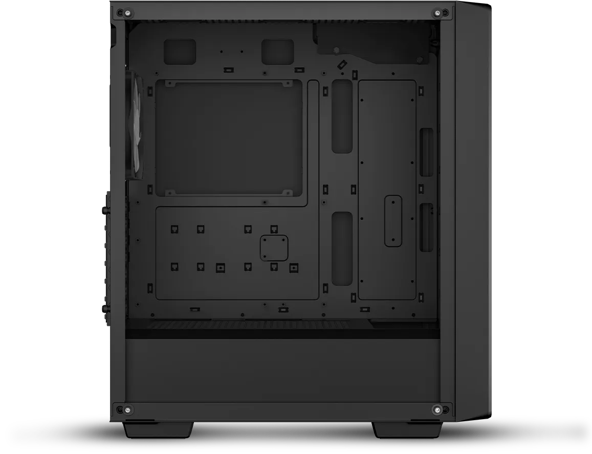 DeepCool CC560 ARGB V2 Mid Tower Case - Black, 4 ARGB Fans