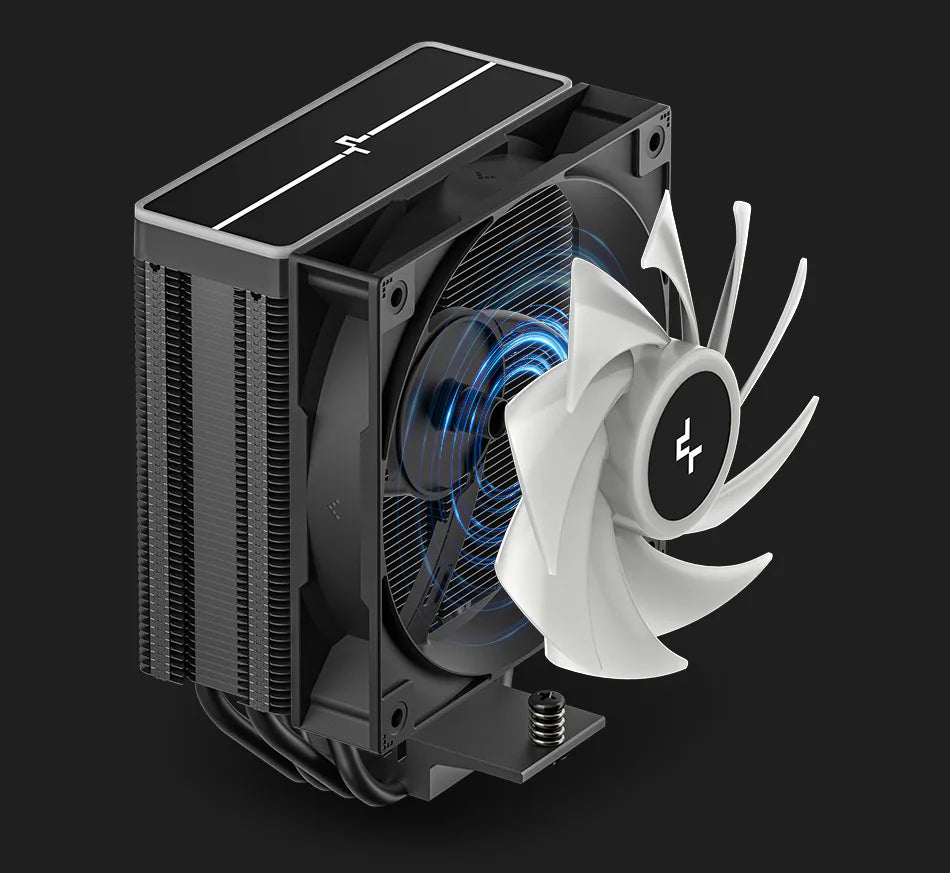 DeepCool AG400 BK ARGB V2 120mm CPU Air Cooler - Black