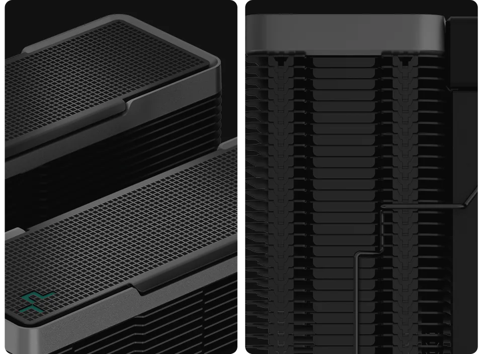 DeepCool AK620 Zero Dark CPU Cooler - Dual Tower, 260W TDP