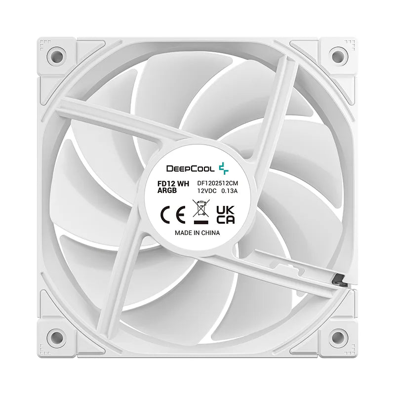 DeepCool FD12 ARGB White 120mm Case Fan 3-Pack