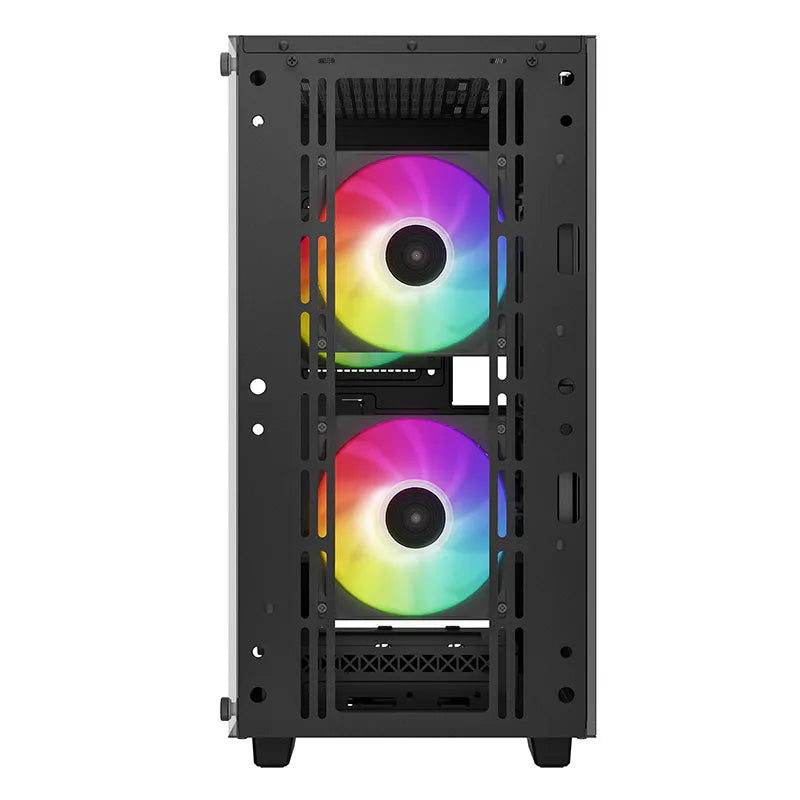 DeepCool CC360 ARGB Black mATX Mini Tower Case - 3x ARGB Fans