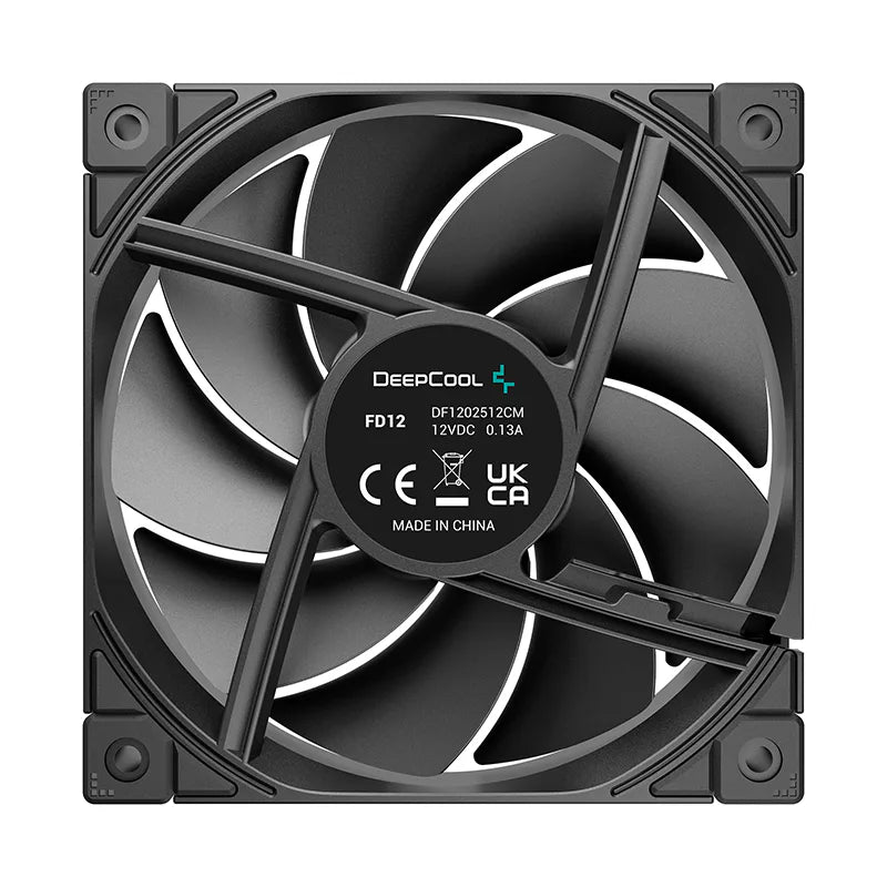 DeepCool FD12 3-Pack 120mm PWM Fan - Black, Hydro Bearing