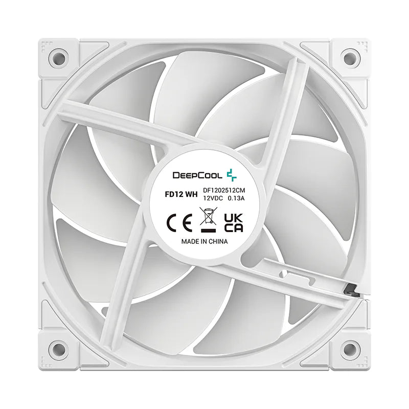 DeepCool FD12 WH 120mm PWM Case Fan 3-Pack - White